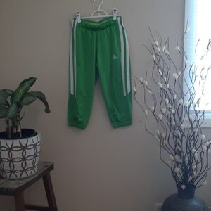 Vintage Adidas Lime Green Classic Capri Athleisure Streetwear Blokecore Joggers